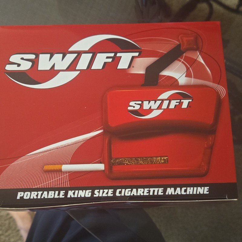 Swift Portable King Size Cigarette Rolling Machine Cigarette Machine, Red