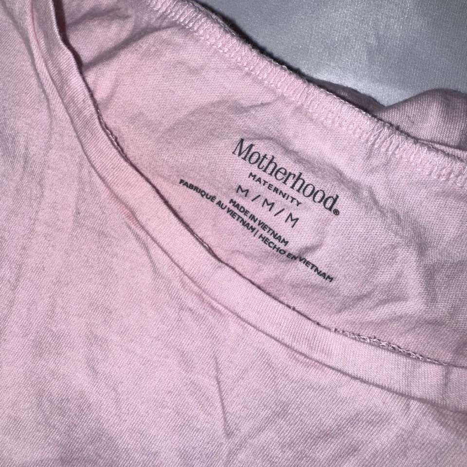 Lot of 9 Mother maternity Tops Size Medium Pink Blue Orange Dress Open Front - Image 2 of 4