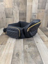 Tush Baby Hip Seat Baby Carrier, Black  Gold Strapless