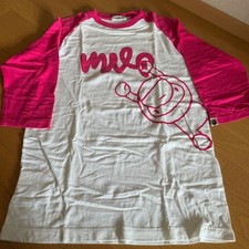 A BATHING APE 3/4 Sleeve Baby Milo Graphic Tee T Shirt White/Pink L BA0925143