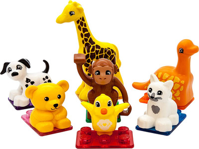 7-Piece Magnetic Animal Set for STEM Education and Development