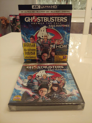 GHOSTBUSTERS Answer The Call 2016 4K Blu Ray 3D w/ RARE Slipcover REGION FREE 