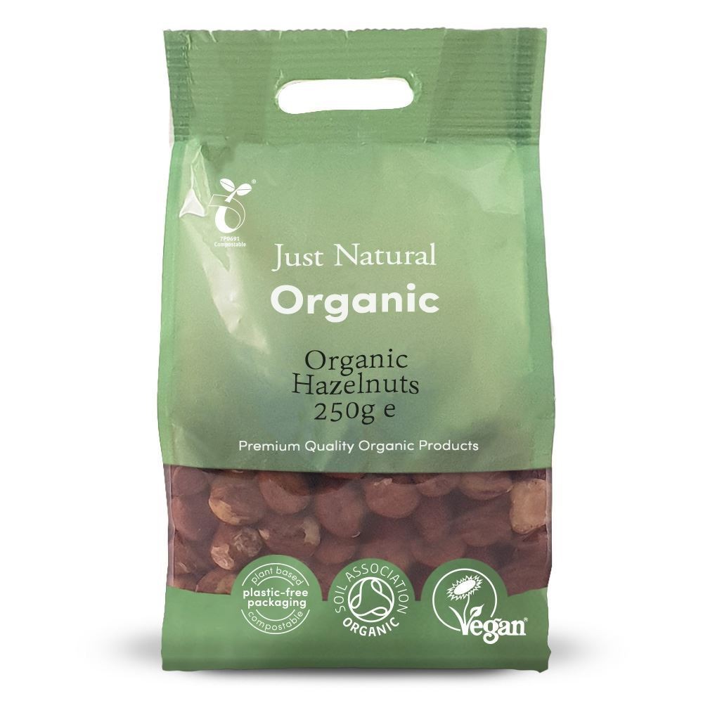 Just Natural Organic Organic Hazelnuts 250g - 2 Pack