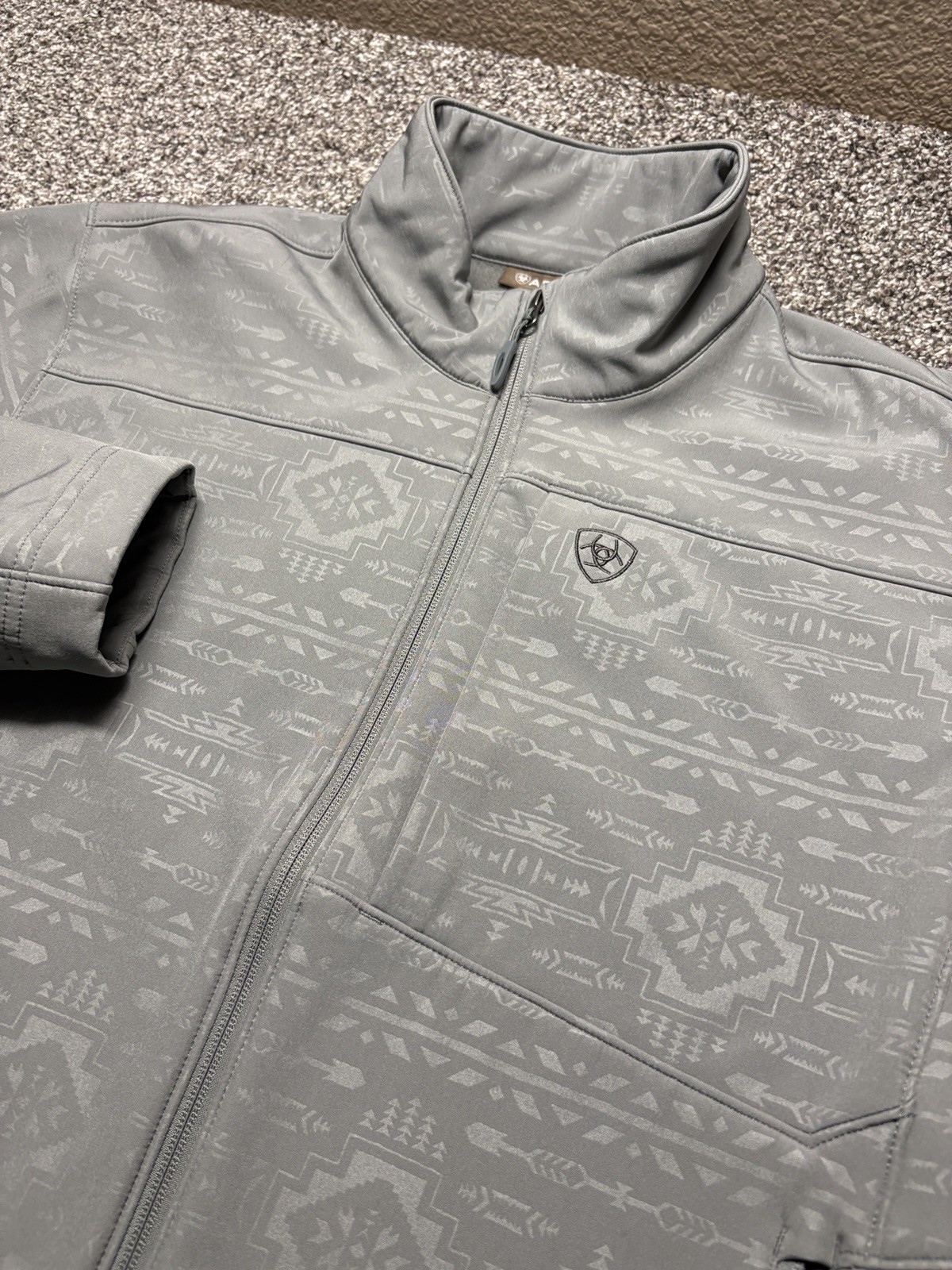Ariat Softshell Jacket Mens Medium Aztec Pattern … - image 1