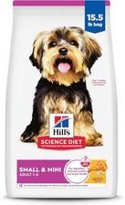 Hill's Science Diet Adult 1-6 Small Mini Dry Dog Food,Chicken Brown Rice,15.5lb