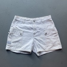 32 x 4.5 - Vintage 90s Womens Levis Cream Utility Cargo Shorts