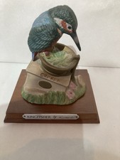 Vintage Type Loft Find Kingfisher Ceramic Type with Felt Base Decent Condition