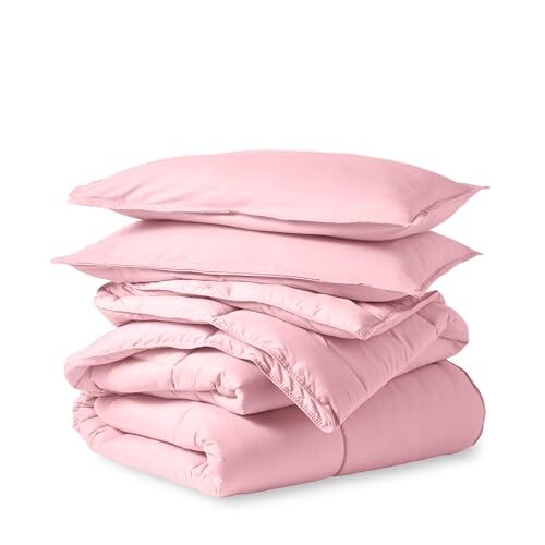 Comforter Set - Size - Ultra-Soft - Goose Down Queen 28 - Light Pink