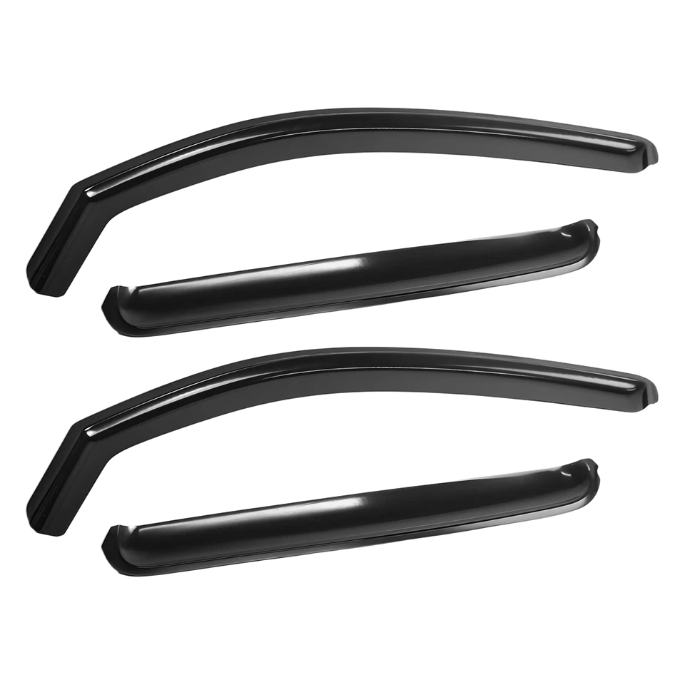 Viseira de janela de fumaça genuína para 2005-2015 Toyota Tacoma Crew Cab Defletor - Imagem 2 de 4