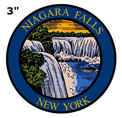 #ad #ad Niagara Falls New York Patch Iron On Embroidered Applique Nature Badge Souvenir $5.95