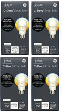  case of 4 GE LED A19 Smart Bulb, C by GE, Sleep Smart Bulb, 3 color settings,