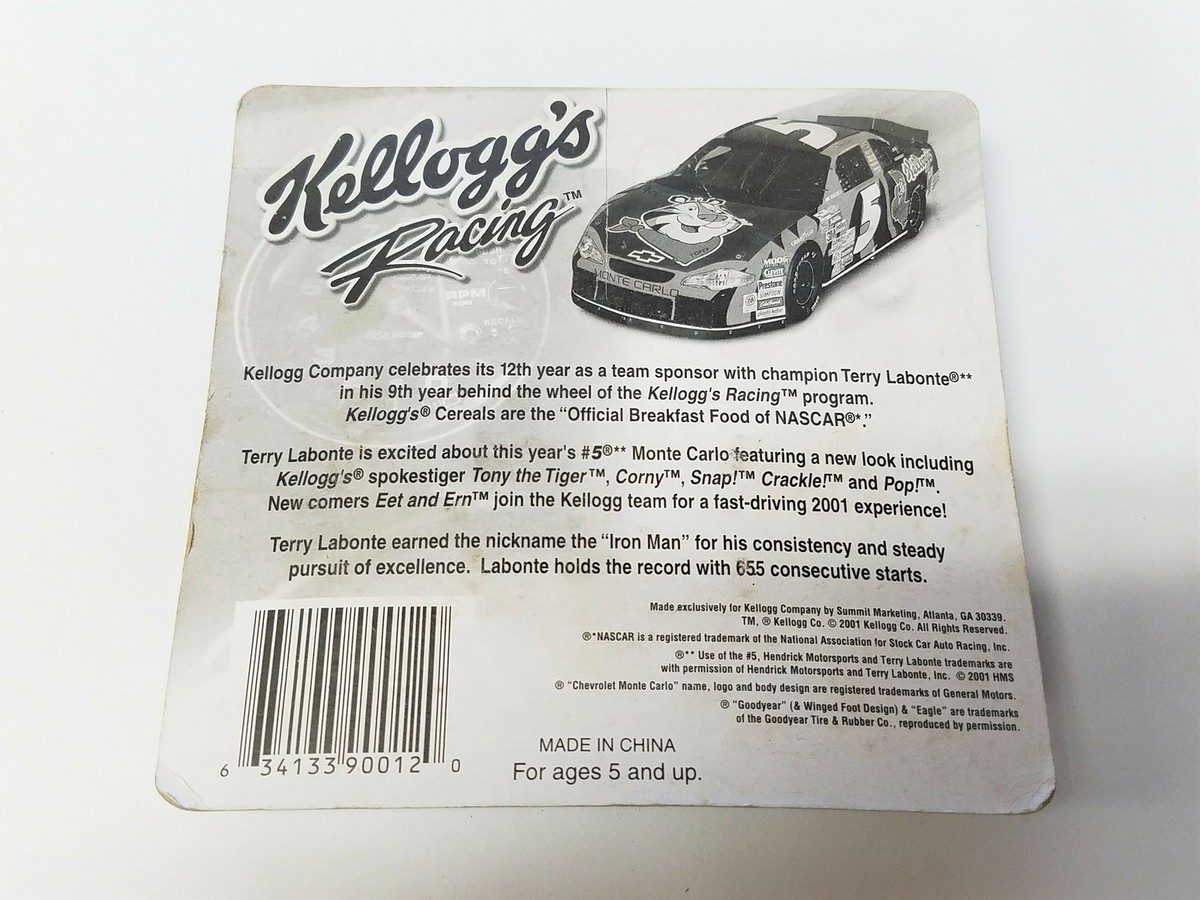 2001 Kellogg's Racing Mini-Car 1:64 Terry Labonte #5 Tony The
