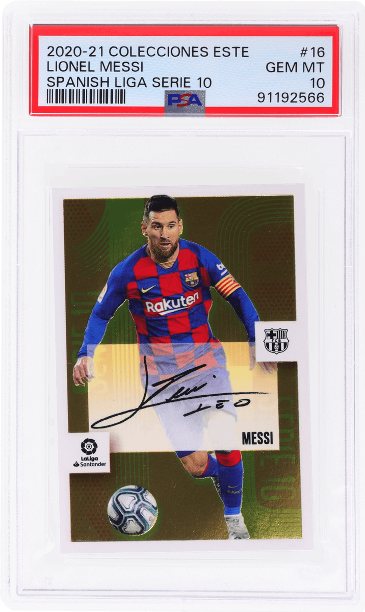 2020 Panini Colleciones Este Lionel Messi Spanish Liga Serie 10 