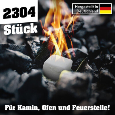 2304x Anzündwürfel Kaminanzünder Kohle-Anzünder BBQ-Grillanzünder Ofenanzünder