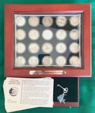 U.S. Commemorative Half Dollar Collection With Locking Case 20 Coins