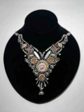 Ayala Bar necklace Swarovski Crystals, Signature Piece ,limited Edition.