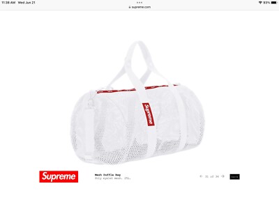 Supreme Mesh Mini Duffle Bag White | eBay Supreme Mesh Mini Duffle Bag White | eBay