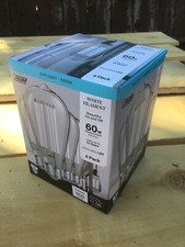 Feit Electric White Filament LED dimmable light bulbs, Daylight 5000K, 4 pack