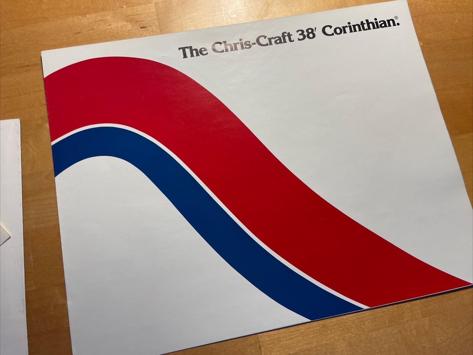 Chris Craft 1977 Vintage Corinthian 38 Yacht Brochure Package With Spec Sheet