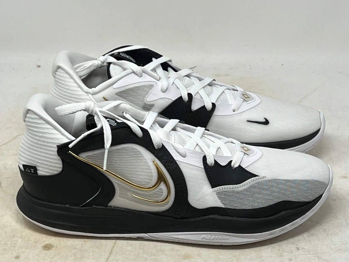 Nike kyrie 5 white and gold sale