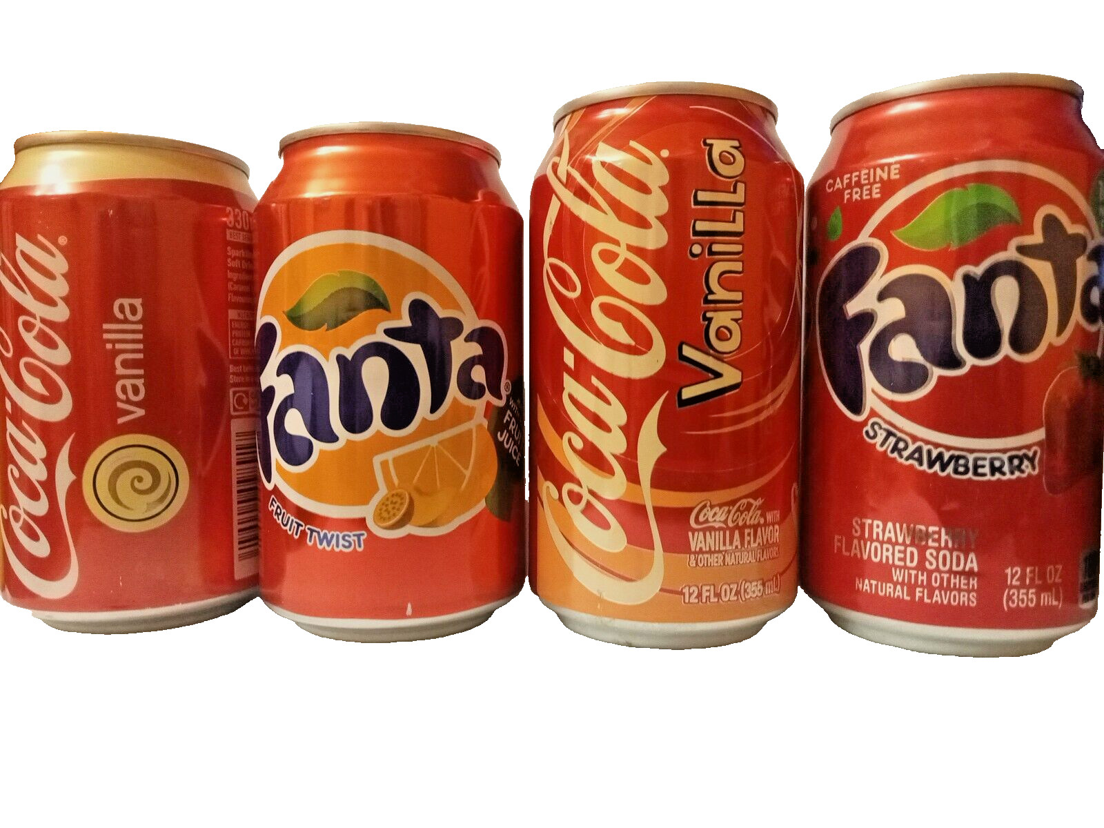 4 Latas de COCA COLA / FANTA Ediciones Limitadas Vacías