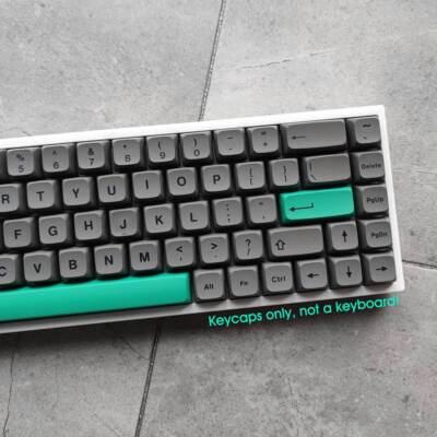 Gray Black PBT Keycaps Set XDA 133 keys Multi-clolors for Cherry