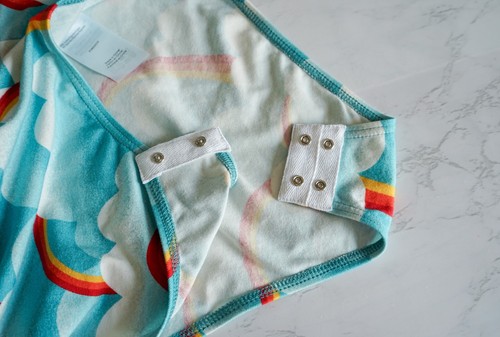 NWT Modcloth Retro Rainbow Cloud Halter Bodysuit Top M Whimsical Harajuku Kid - Picture 8 of 11