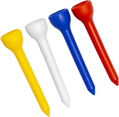 T Long Kunststoff Golf Tees 50 mm Packungen (20 Stück)