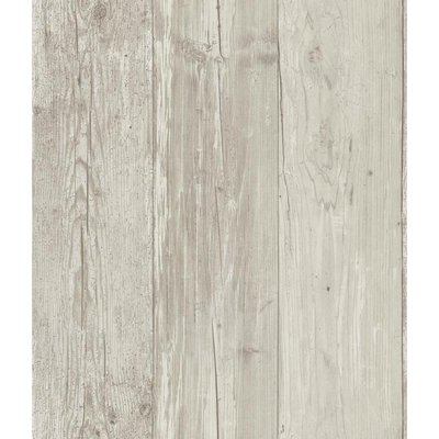 Grey Washed Faux Wood with Knots on Sure Strip Wallpaper ZB3347 