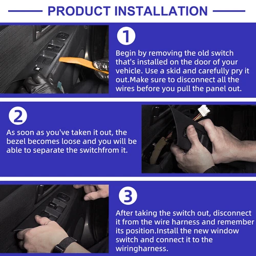 BN8F66350A Window Switch For 2004-2009 Mazda 3 2.0L 2.3L Front Left 5-Button - Bild 12 von 12