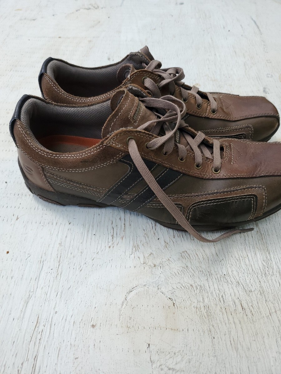 Vintage 2012 Mens Sz10 Skechers Leather Shoes | eBay
