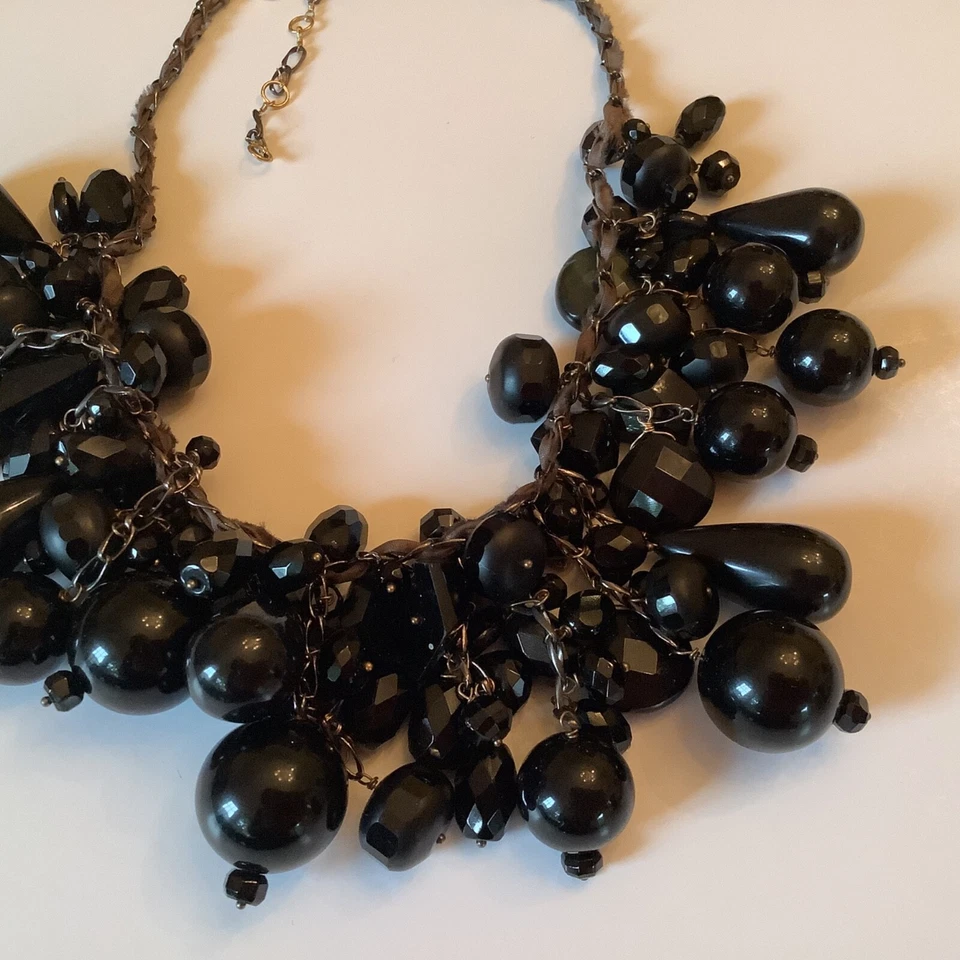 Collar babero Alexis Bittar único de ónix 16" con extensión de 2,5" Foto 2 de 4