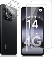 2X Schutzglas ( Display + Kamera ) FüR Xiaomi Redmi Note 14 4G Hartglas 9H