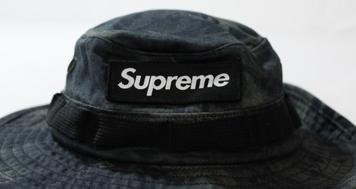 Supreme Unisex Box Logo Boonie Hat TM8 Prym1 Black Camo Small/Medium - Picture 2 of 6