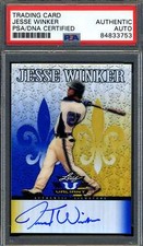 Jesse Winker PSA DNA Signed 2012 Leaf 17/25 Rookie Autograph
