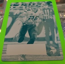 2016 Adrian Peterson Plates & Patches Prestige Cyan Printing Plate (1/1) Vikings