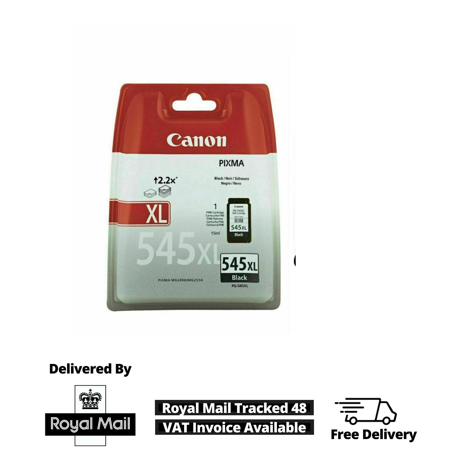 Canon PG545XL Black Ink Cartridge For Pixma iP2850 MG2450 TR4551 TR4550 5060437681239 eBay