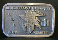 International Harvester IH Logo Trademark EMPLOYEE SRI Club Safety Belt Buckle