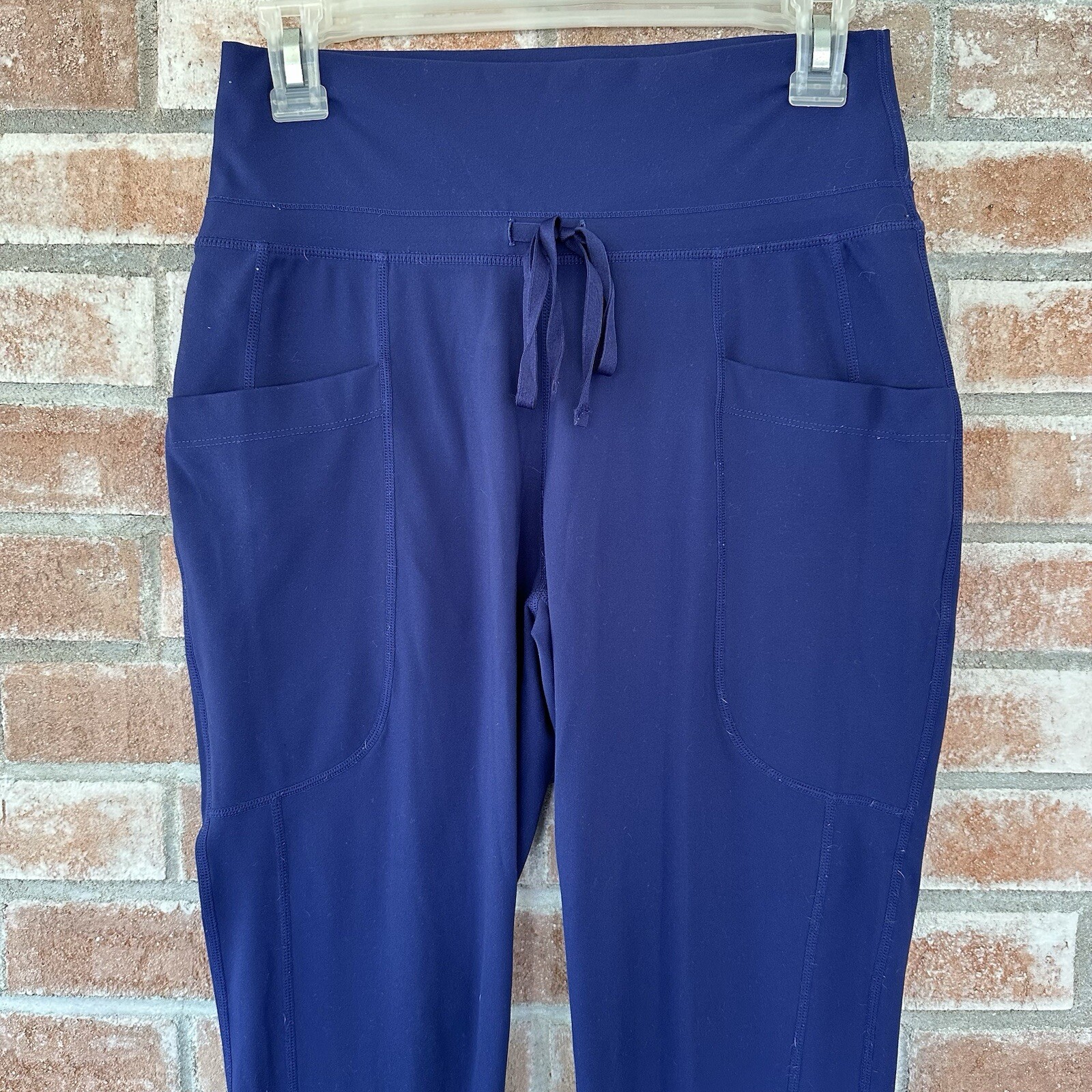 Fabletics Sleek Knit Drawstring Pants Joggers Blu… - image 4