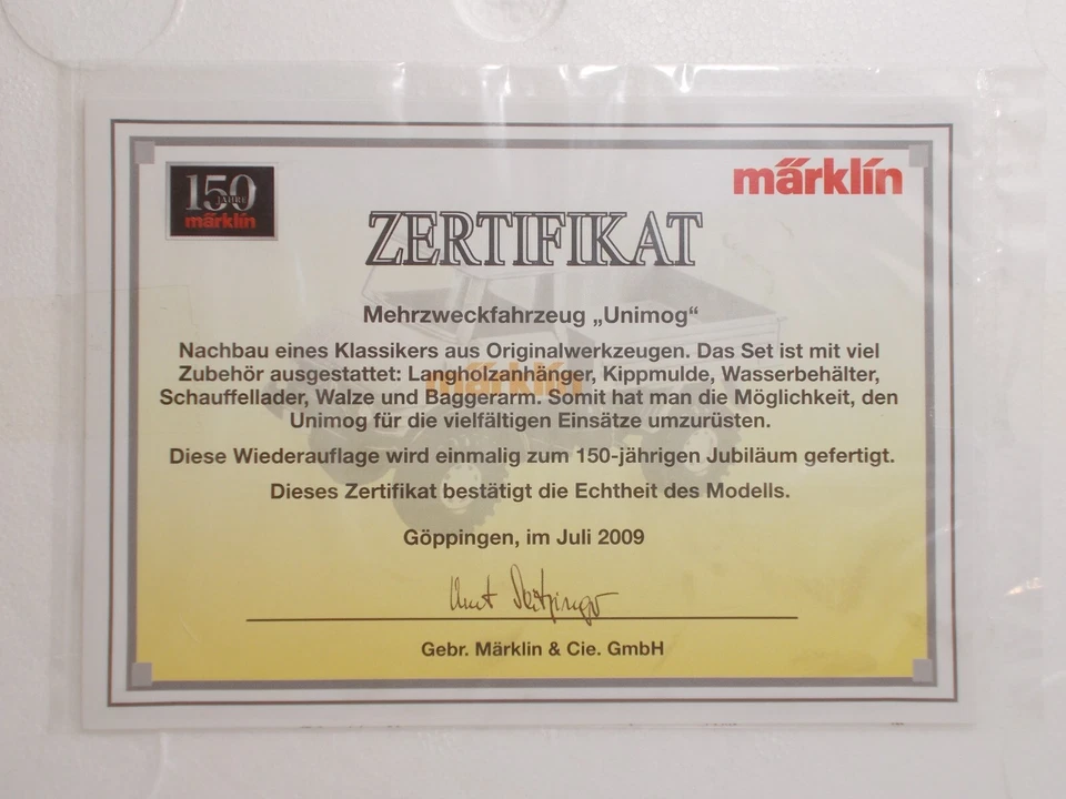 MÄRKLIN 18310 Set UNIMOG 1:43 150th Märklin - Immagine 3 di 3