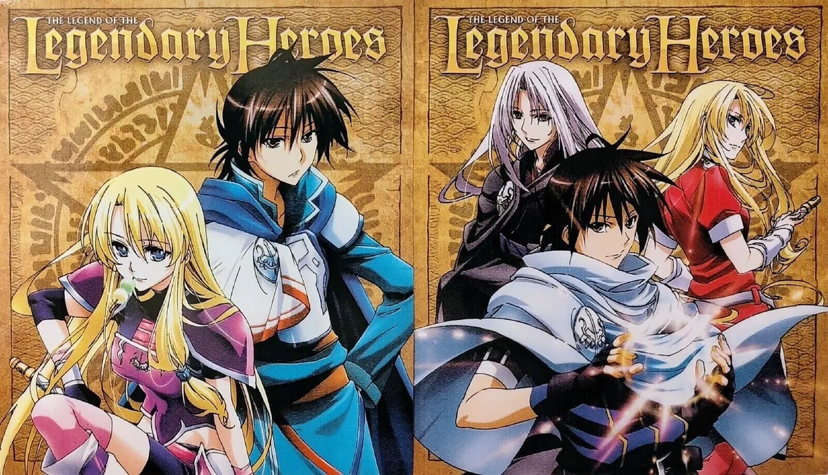 Legend of Legendary Heroes 4-DVD Complete Anime Series Eps 1-24 Disc Only  Funima