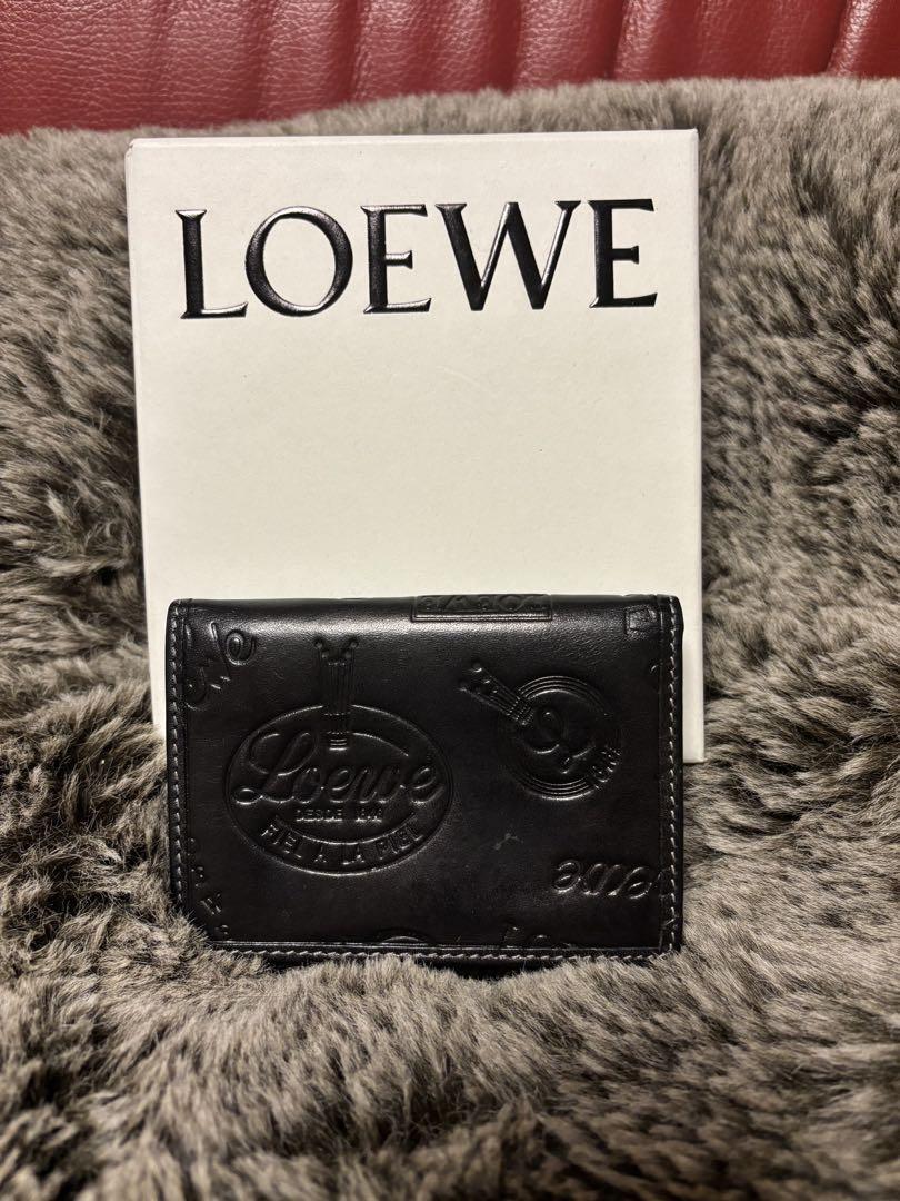 Loewe Trifold Wallet Black Leather | eBay