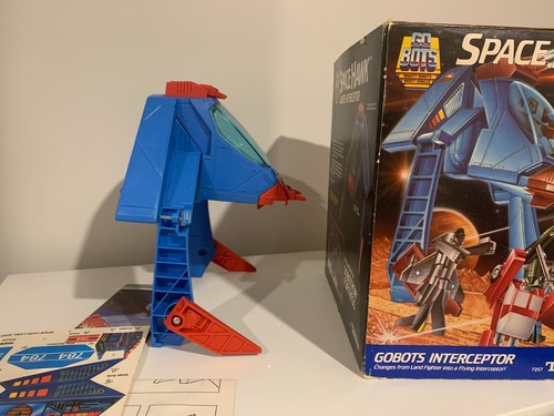 1986 GoBots Interceptor Space Hawk With Catalog Unused Stickers MIB Transformers - Picture 16 of 21