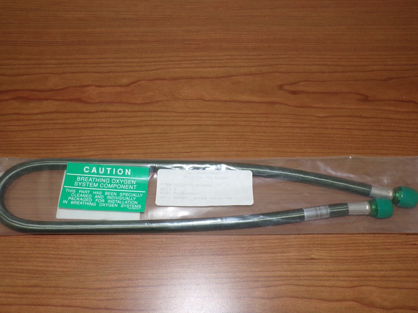 Aviation Oxygen Hose O2C20T1-4-3000 O2 Corporation | eBay