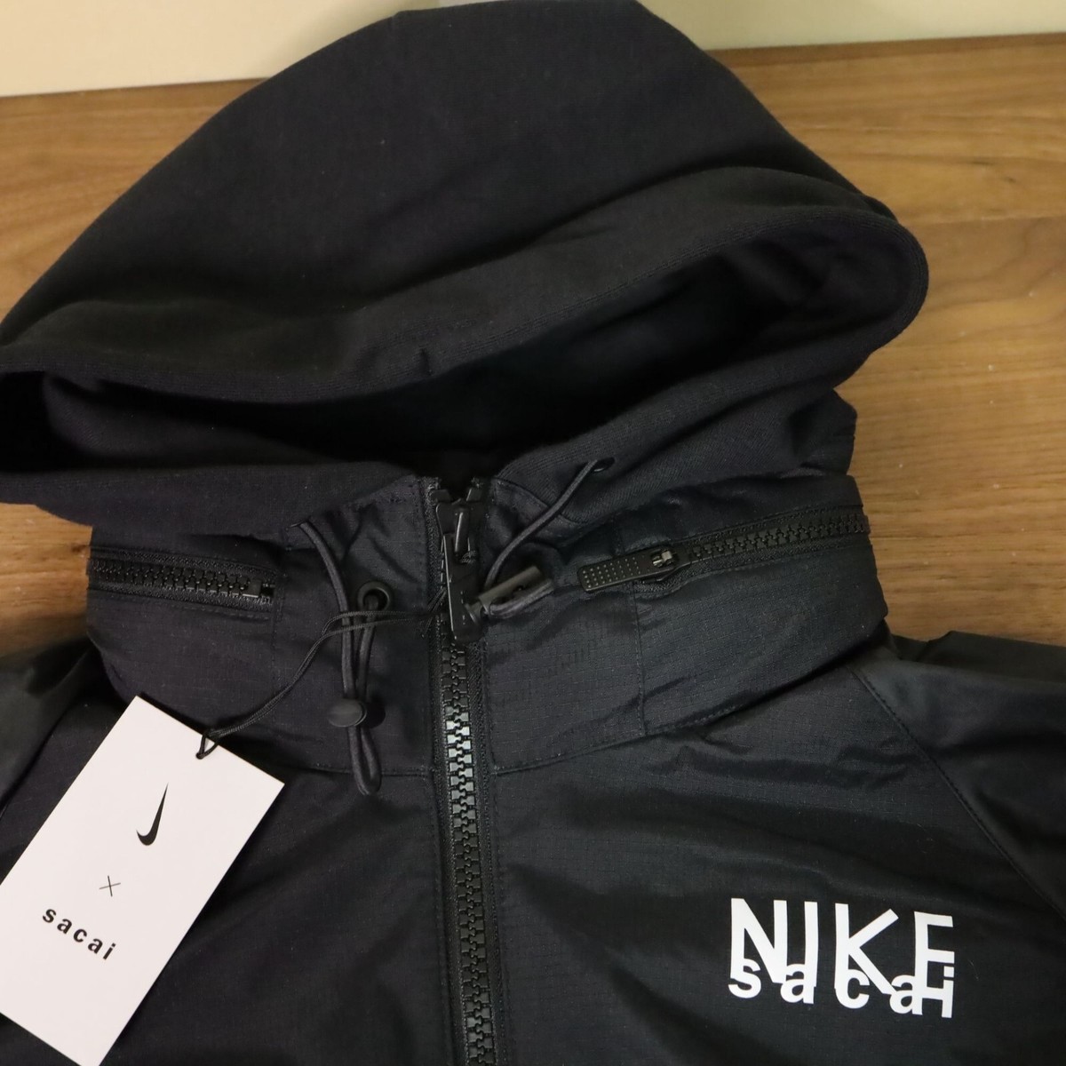 Nike x Sacai Full Zip Hoodie 'Black' DQ9029-010 Men's S 2022 | eBay