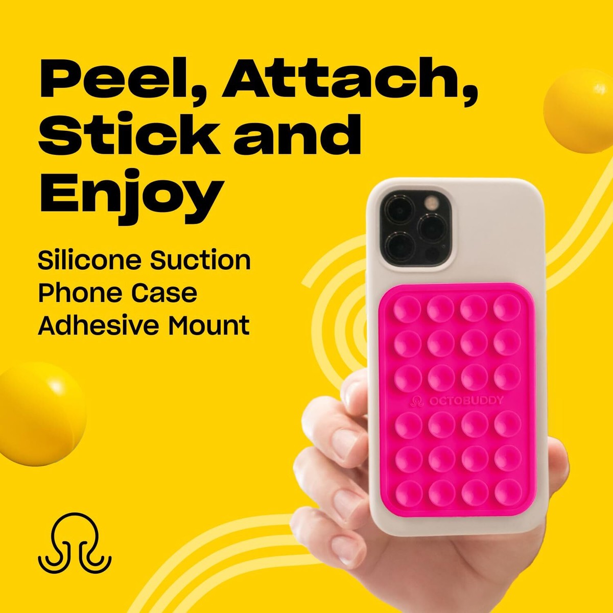 Suction Cup Stick To Anything Phone Case Suction Cup Phone Mount