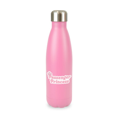 Passagier Prinzessin rosa Krone Cola-förmige doppelwandige Wasserflasche neu Geschenk