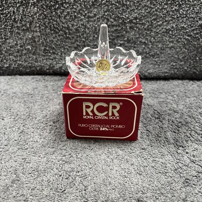 RCR Ringhalter 24% Cristallo Italian Made noch in Box Kristall