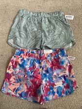 Lot Of 2 NWT old Navy Girls XL 14-16 Dolphin Hem Active Shorts