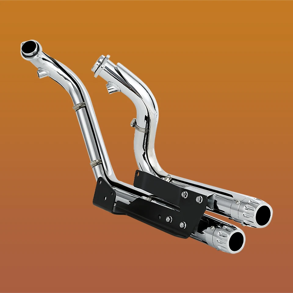 Silenciadores cromados tubos de escape aptos para Harley Sportster XL883 2004-2013 Foto 4 de 4